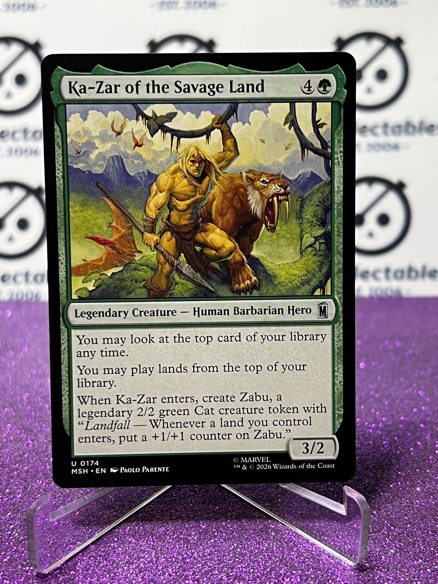 2026 MAGIC THE GATHERING / MARVEL SUPER HEROES KA-ZAR OF THE SAVAGE LAND # U 0174 NON-FOIL CARD