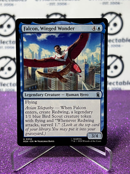 2026 MAGIC THE GATHERING / MARVEL SUPER HEROES FALCON, WINGED WONDER # U 0052 NON-FOIL CARD