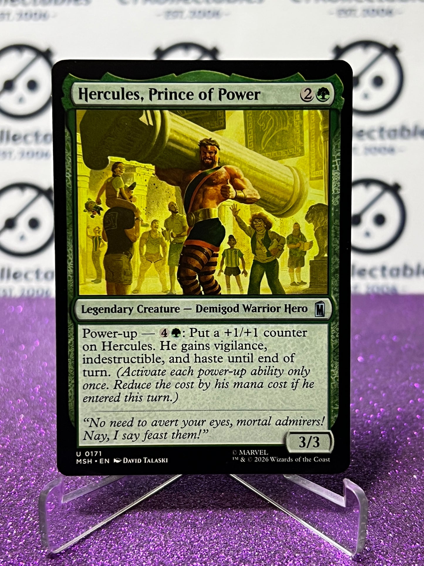 2026 MAGIC THE GATHERING / MARVEL SUPER HEROES HERCULES, PRINCE OF POWER # U 0171 NON-FOIL CARD