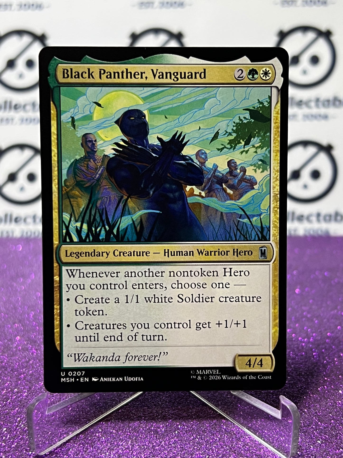 2026 MAGIC THE GATHERING / MARVEL SUPER HEROES BLACK PANTHER, VANGUARD # U 0207 NON-FOIL CARD
