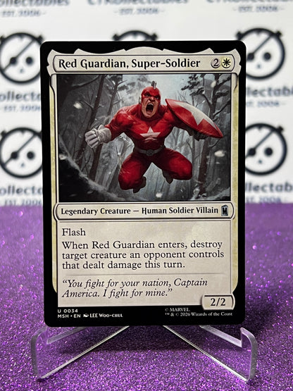 2026 MAGIC THE GATHERING / MARVEL SUPER HEROES RED GUARDIAN, SUPER-SOLDIER # U 0034  NON-FOIL CARD