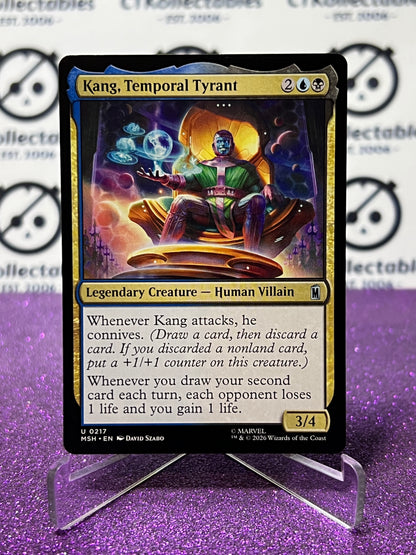 2026 MAGIC THE GATHERING / MARVEL SUPER HEROES KANG, TEMPORAL TYRANT # U 0217  NON-FOIL CARD