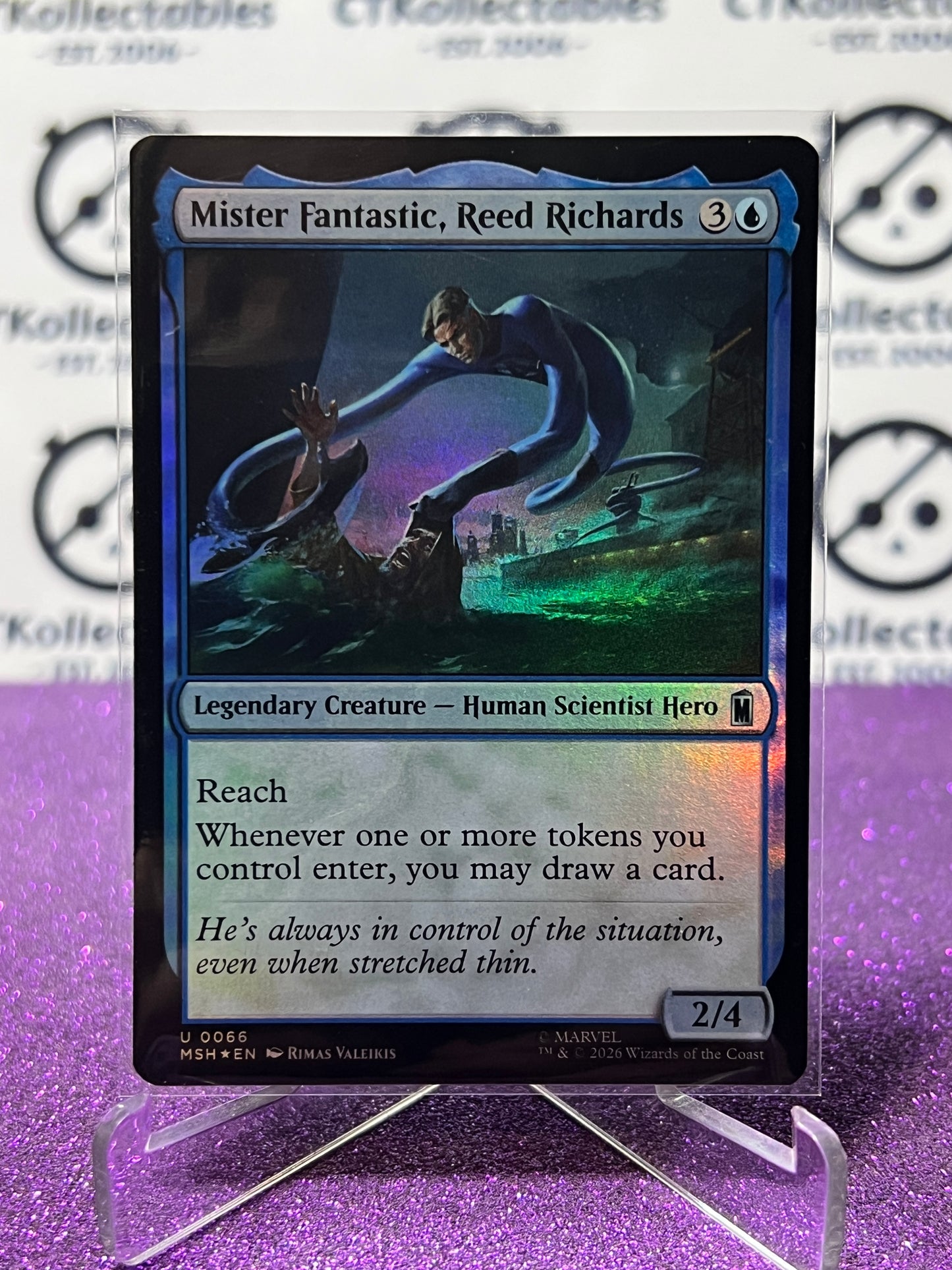 2026 MAGIC THE GATHERING / MARVEL SUPER HEROES MISTER FANTASTIC, REED RICHARDS # U 0066 FOIL CARD
