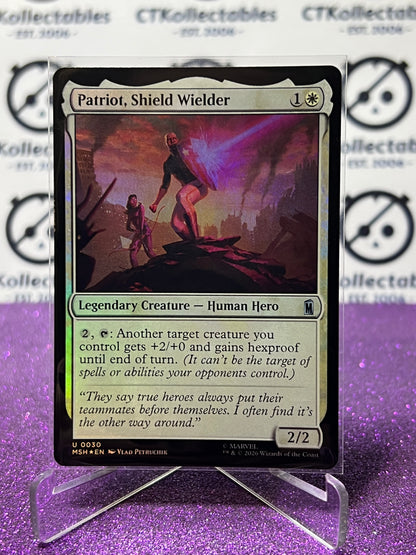 2026 MAGIC THE GATHERING / MARVEL SUPER HEROES PATRIOT, SHIELD WIELDER # U 0030 FOIL CARD