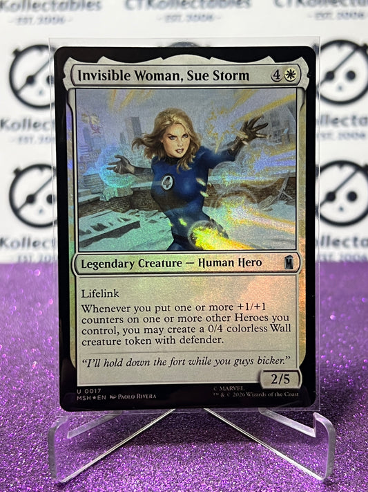 2026 MAGIC THE GATHERING / MARVEL SUPER HEROES INVISIBLE WOMAN, SUE STORM # U 0017 FOIL CARD