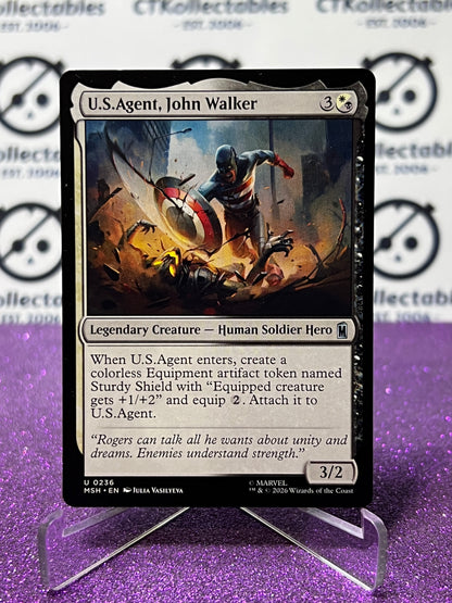 2026 MAGIC THE GATHERING / MARVEL SUPER HEROES U.S.AGENT, JOHN WALKER # U 0236 NON-FOIL CARD