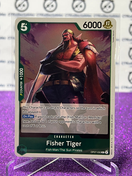 2024 ONE PIECE FISHER TIGER # OP07-032 R 500 YEARS IN THE FUTURE CARD