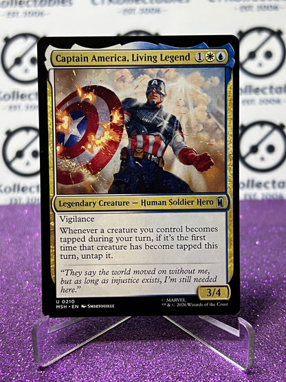 2026 MAGIC THE GATHERING / MARVEL SUPER HEROES CAPTAIN AMERICA,LIVING LEGEND # U 0210 NON-FOIL CARD