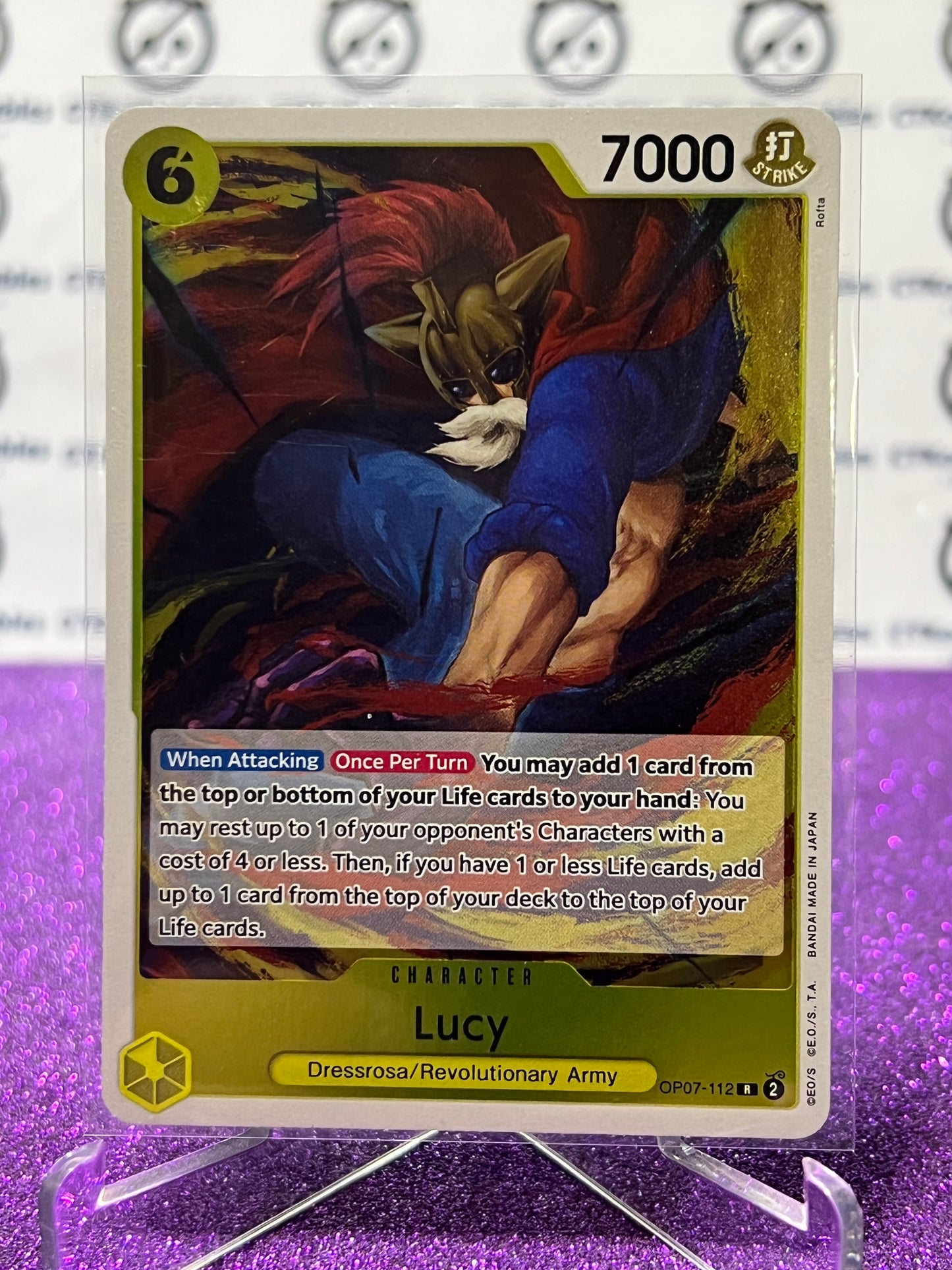 2024 ONE PIECE LUCY # OP07-112 R 500 YEARS IN THE FUTURE CARD