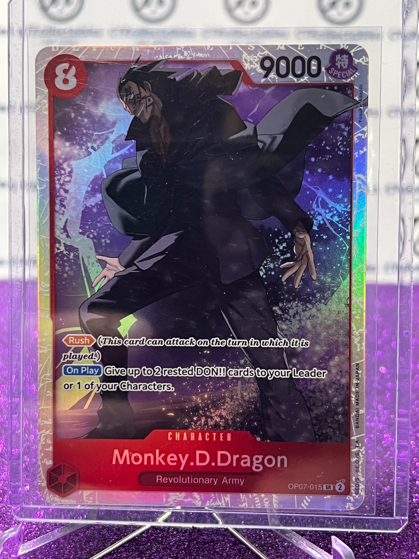 2024 ONE PIECE MONKEY.D.DRAGON # OP07-015 SR 500 YEARS IN THE FUTURE CARD