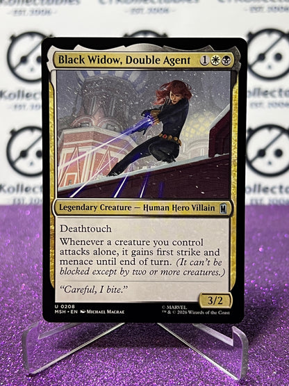 2026 MAGIC THE GATHERING / MARVEL SUPER HEROES BLACK WIDOW, DOUBLE AGENT # U 0208 NON-FOIL CARD