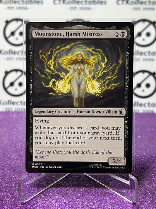 2026 MAGIC THE GATHERING / MARVEL SUPER HEROES MOONSTONE,HARSH MISTRESS  # U 0107 NON-FOIL CARD
