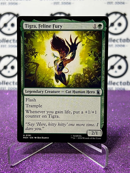 2026 MAGIC THE GATHERING / MARVEL SUPER HEROES TIGRA, FELINE FURY  # U 0191 NON-FOIL CARD