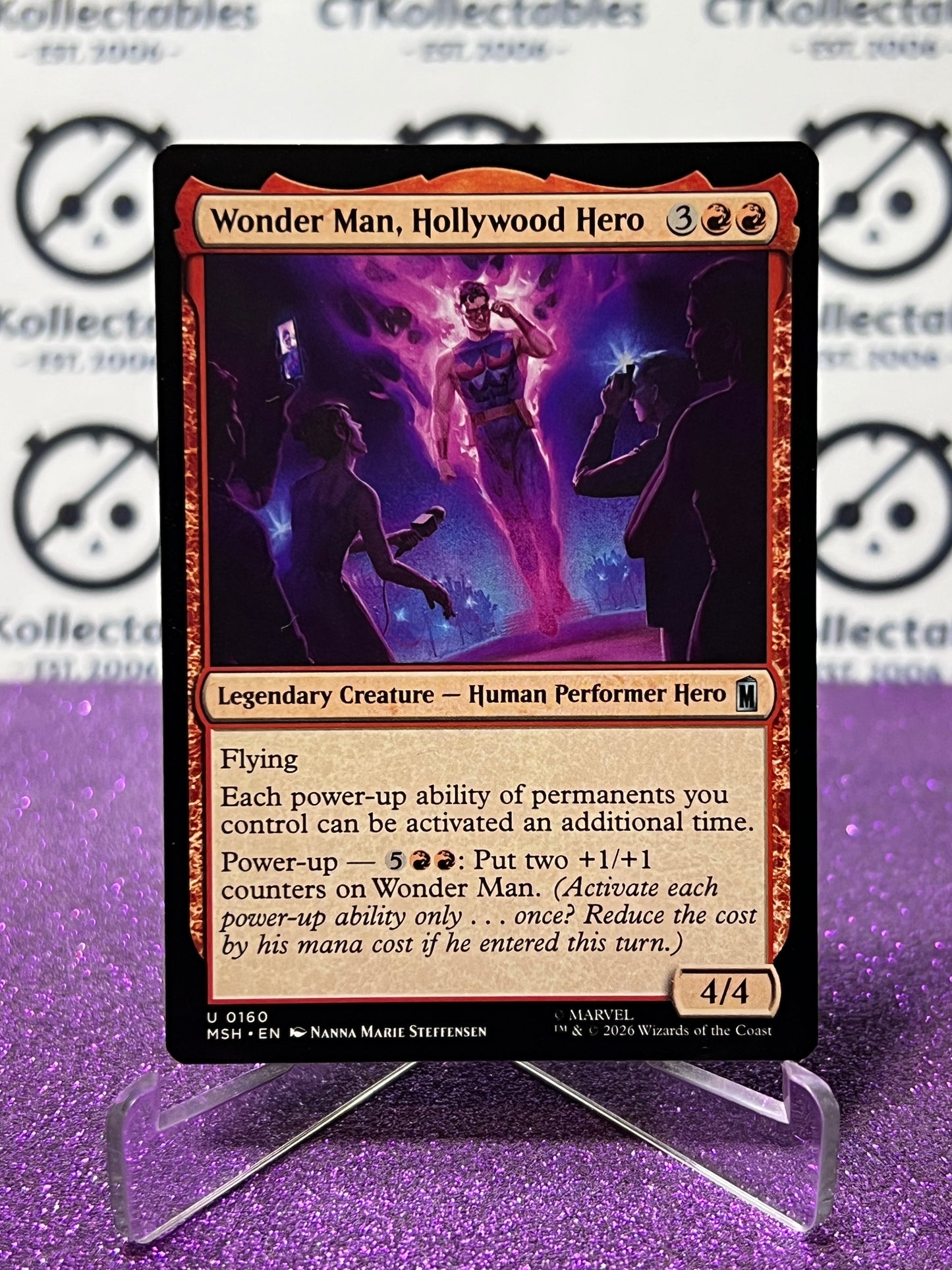 2026 MAGIC THE GATHERING / MARVEL SUPER HEROES WONDER MAN, HOLLYWOOD HERO  # U 0160 NON-FOIL CARD