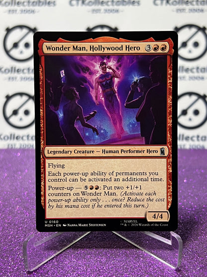 2026 MAGIC THE GATHERING / MARVEL SUPER HEROES WONDER MAN, HOLLYWOOD HERO  # U 0160 NON-FOIL CARD
