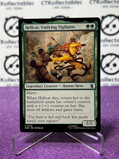 2026 MAGIC THE GATHERING / MARVEL SUPER HEROES HELLCAT, UNDYING VIGILANTE  # U 0170 NON-FOIL CARD