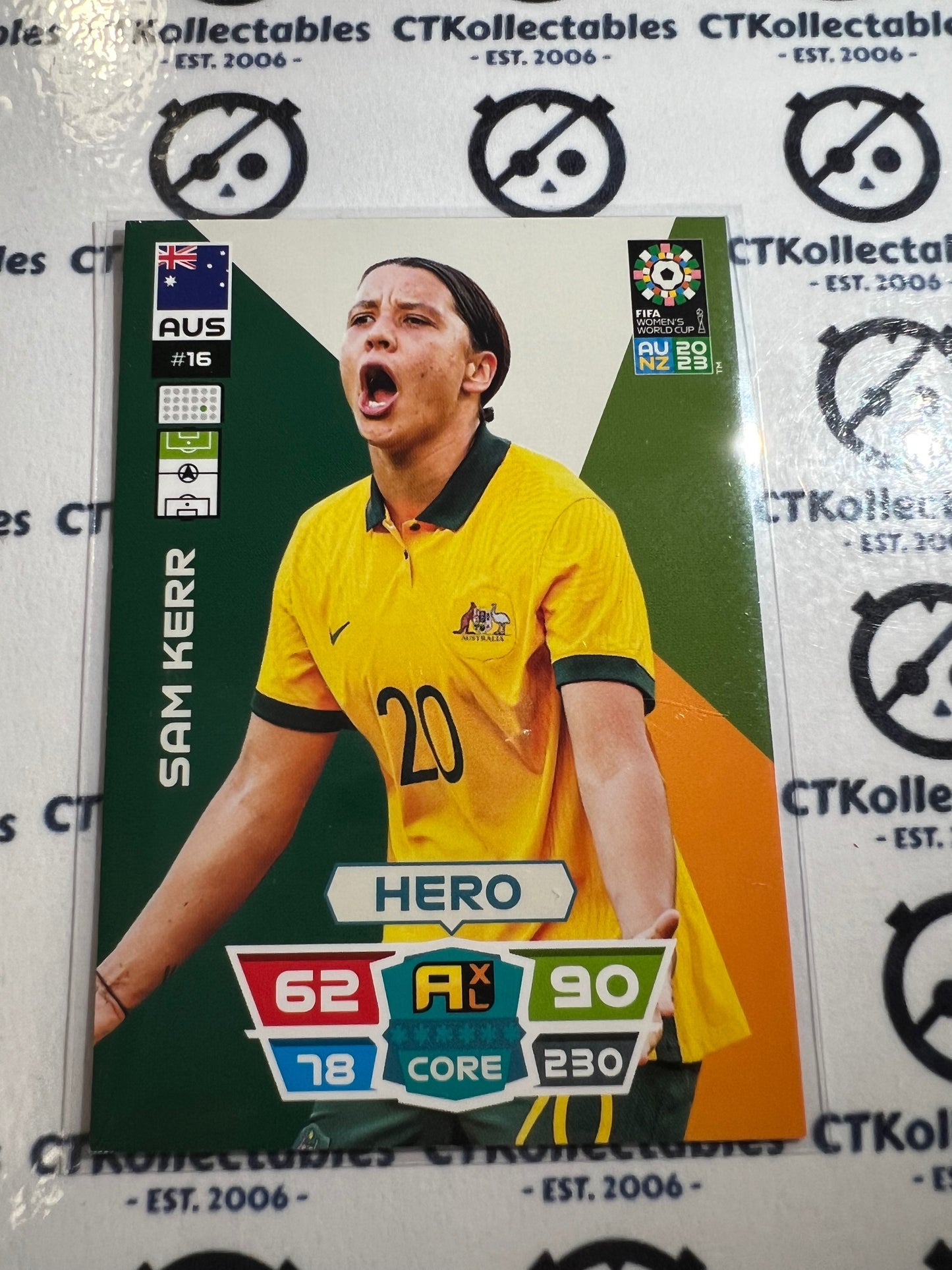 2023 FIFA WWC Adrenalyn Base Card #16 Sam Kerr AUS