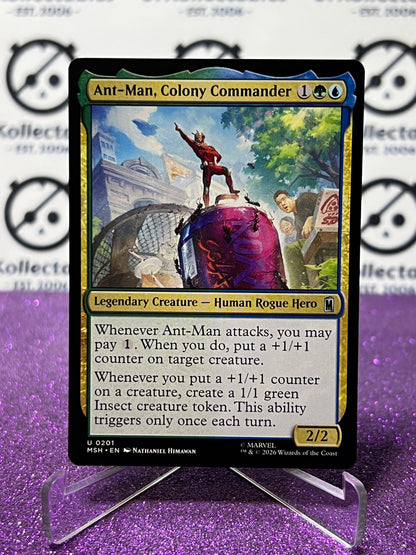2026 MAGIC THE GATHERING / MARVEL SUPER HEROES ANT-MAN, COLONY COMMANDER  # U 0201 NON-FOIL CARD