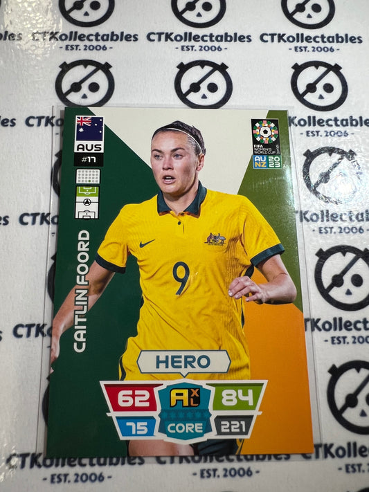 2023 FIFA WWC Adrenalyn Base Card #17 Caitlin Foord AUS