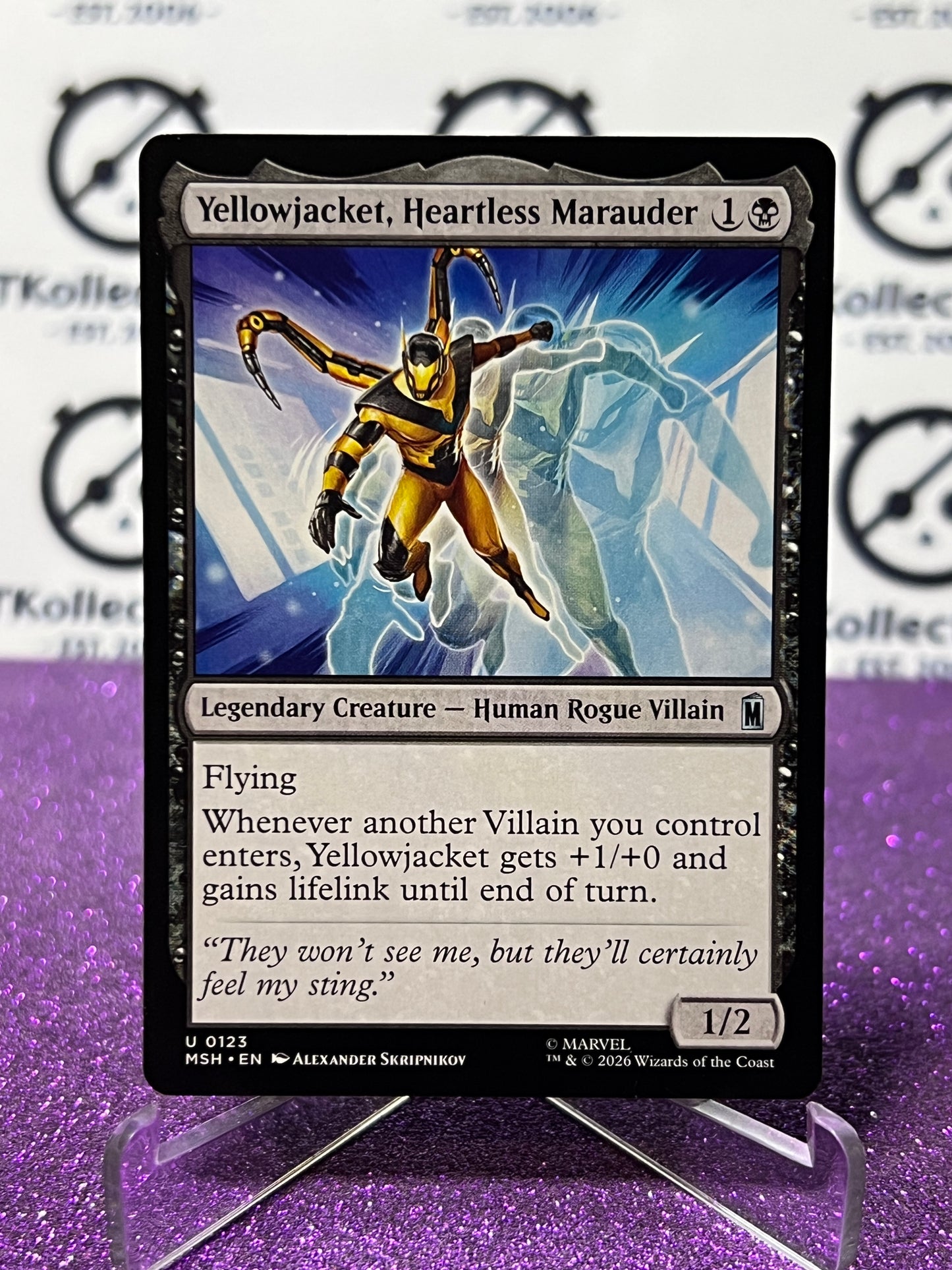 2026 MAGIC THE GATHERING / MARVEL SUPER HEROES YELLOWJACKET, HEARTLESS MARAUDER  # U 0123 NON-FOIL CARD