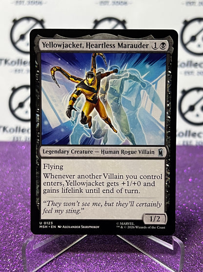 2026 MAGIC THE GATHERING / MARVEL SUPER HEROES YELLOWJACKET, HEARTLESS MARAUDER  # U 0123 NON-FOIL CARD