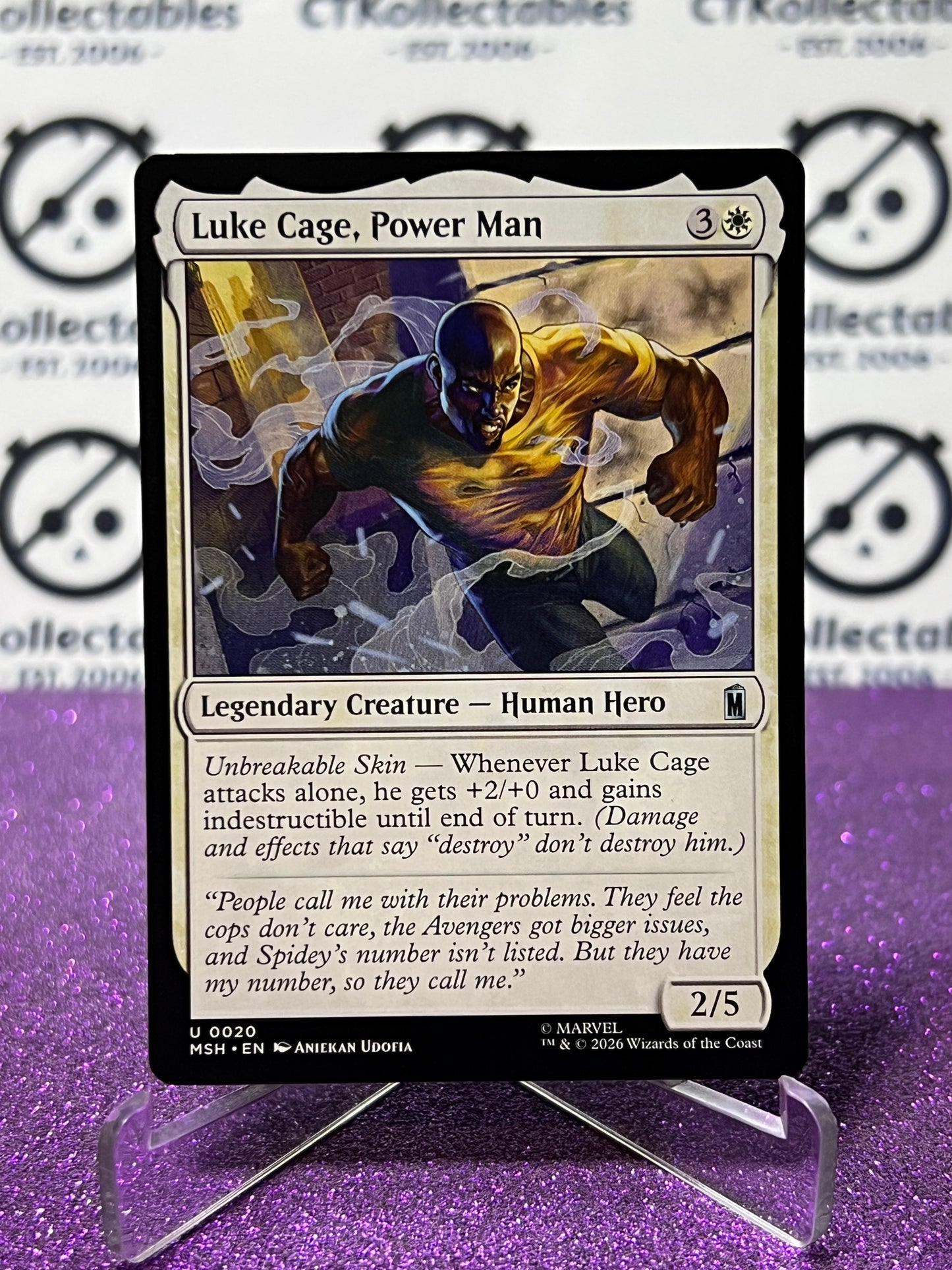 2026 MAGIC THE GATHERING / MARVEL SUPER HEROES LUKE CAGE, POWER MAN  # U 0020 NON-FOIL CARD