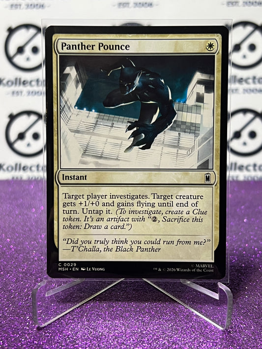 2026 MAGIC THE GATHERING / MARVEL SUPER HEROES PANTHER POUNCE # C 0029 NON-FOIL CARD