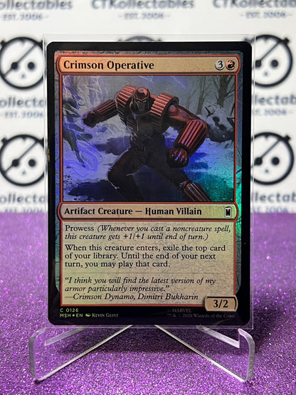 2026 MAGIC THE GATHERING / MARVEL SUPER HEROES CRIMSON OPERATIVE # C 0126 FOIL CARD