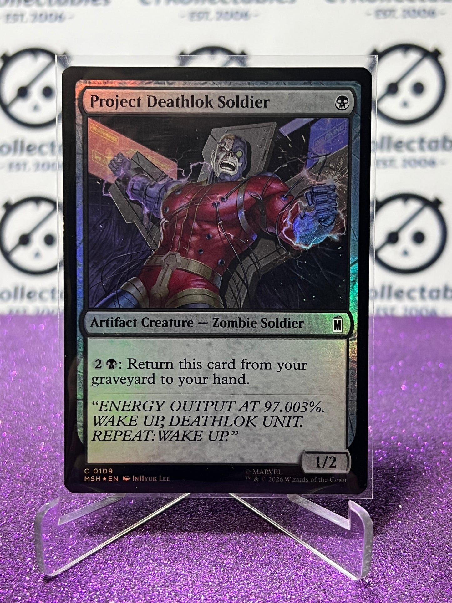 2026 MAGIC THE GATHERING / MARVEL SUPER HEROES PROJECT DEATHLOK SOLDIER # C 0109 FOIL CARD