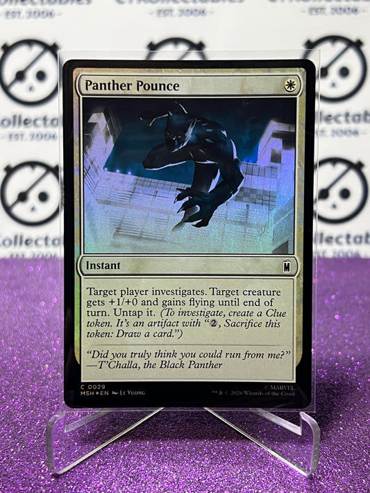 2026 MAGIC THE GATHERING / MARVEL SUPER HEROES PANTHER POUNCE # C 0029 FOIL CARD