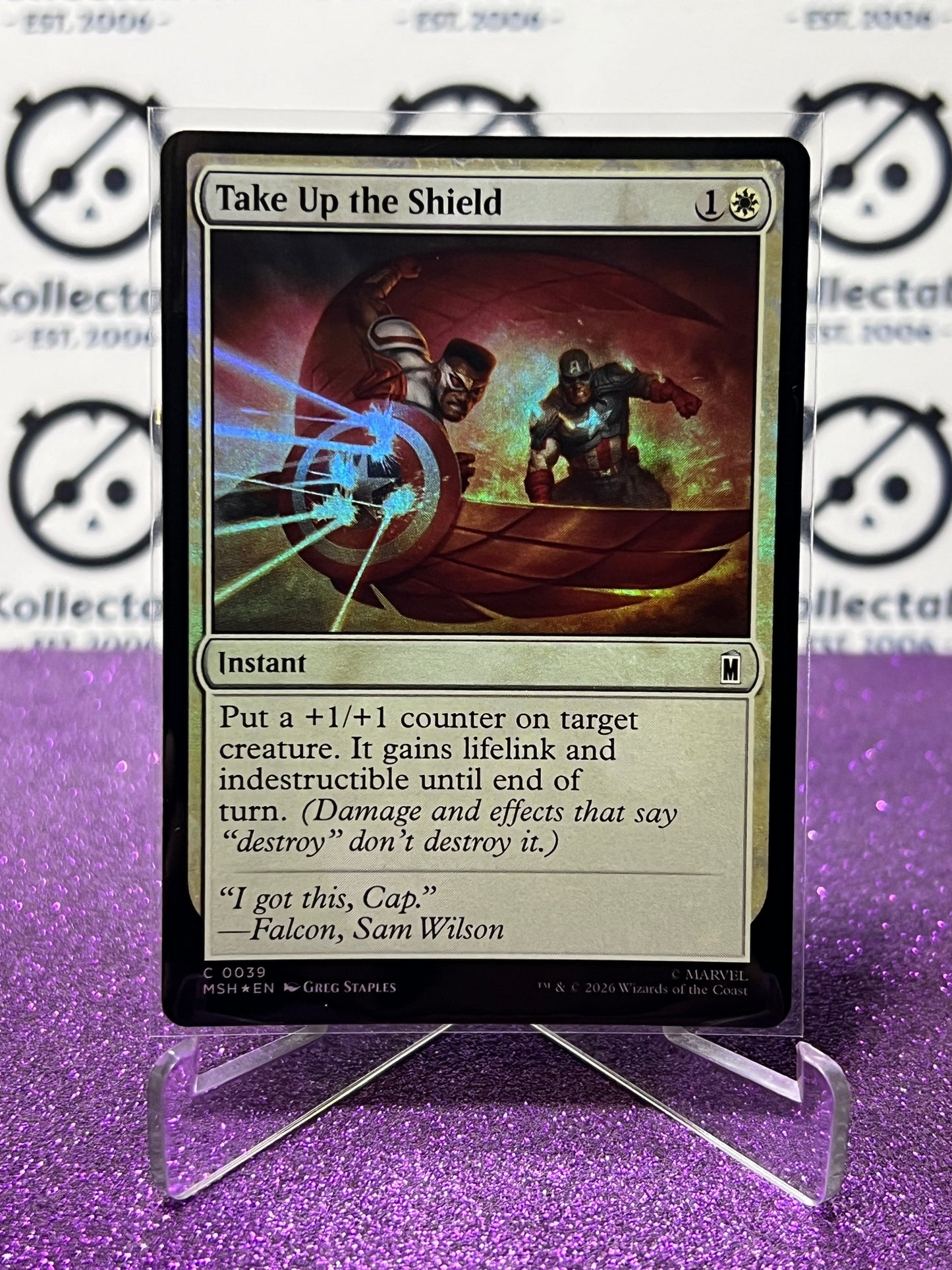 2026 MAGIC THE GATHERING / MARVEL SUPER HEROES TAKE UP THE SHIELD # C 0039 FOIL CARD