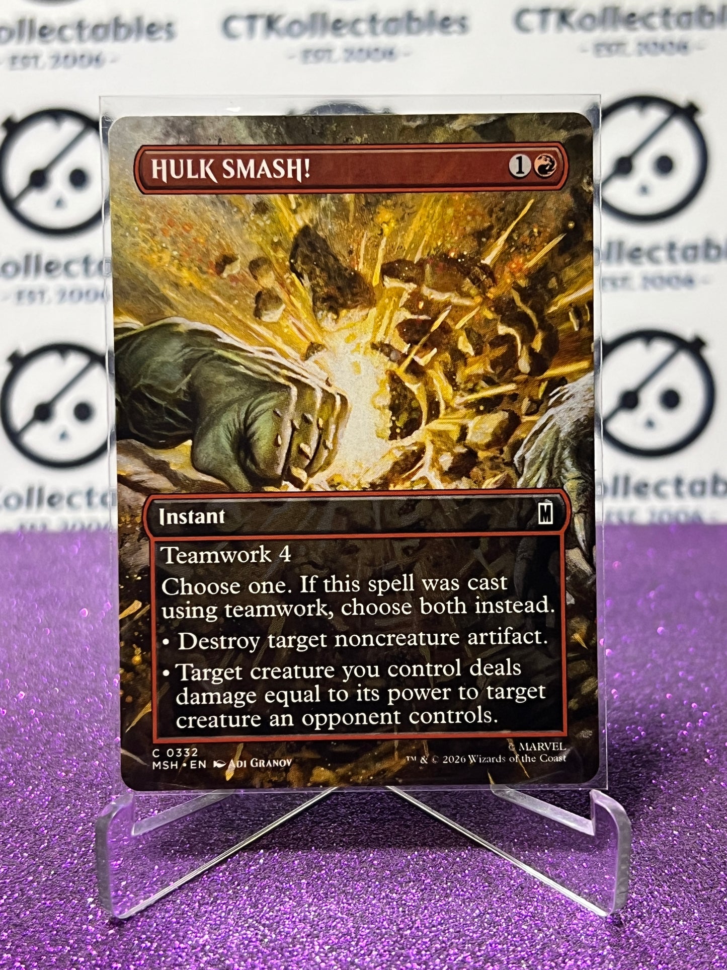 2026 MAGIC THE GATHERING / MARVEL SUPER HEROES HULK SMASH! # C 0332 NON-FOIL-BORDER CARD