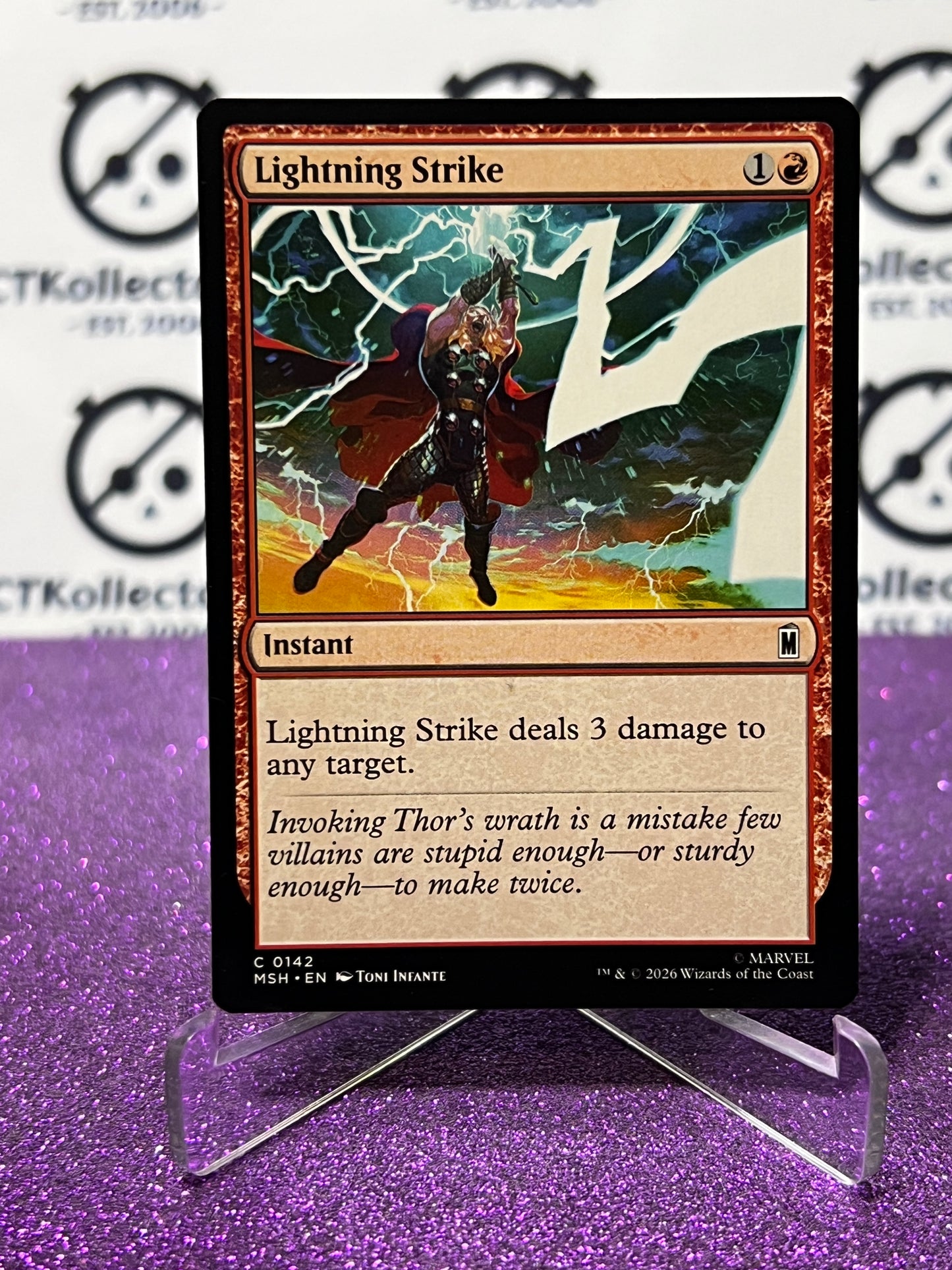 2026 MAGIC THE GATHERING / MARVEL SUPER HEROES LIGHTNING STRIKE # C 0142 NON-FOIL CARD