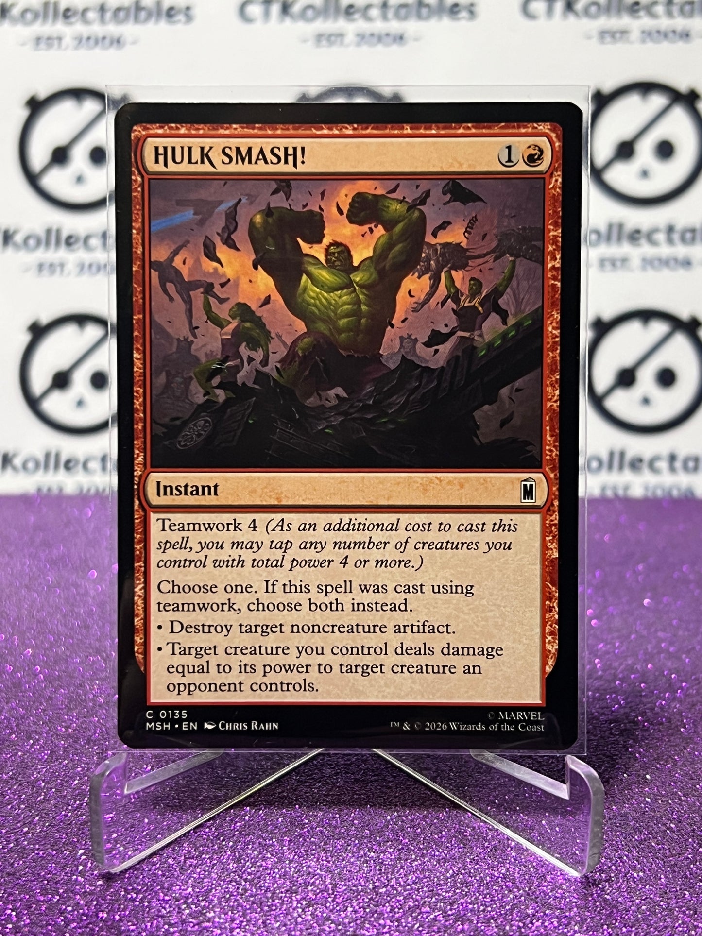 2026 MAGIC THE GATHERING / MARVEL SUPER HEROES HULK SMASH! # C 0135 NON-FOIL CARD