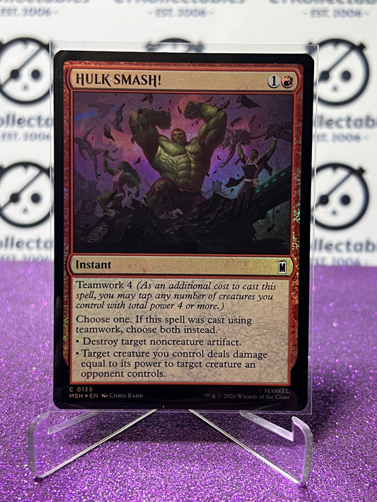 2026 MAGIC THE GATHERING / MARVEL SUPER HEROES HULK SMASH! # C 0135 FOIL CARD