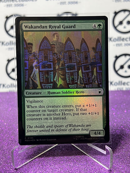 2026 MAGIC THE GATHERING / MARVEL SUPER HEROES WAKANDAN ROYAL GUARD # C 0195 FOIL CARD