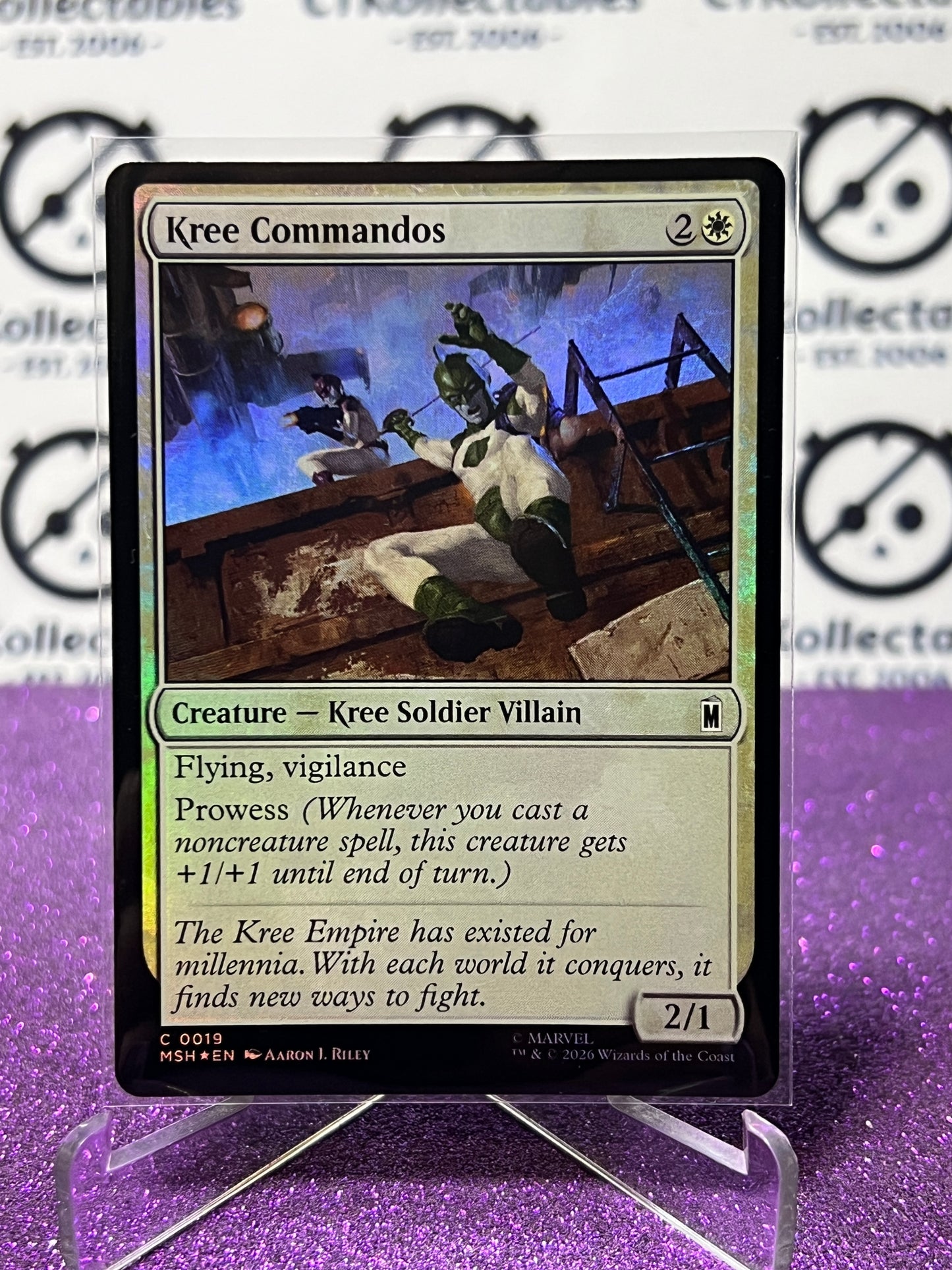 2026 MAGIC THE GATHERING / MARVEL SUPER HEROES KREE COMMANDOS # C 0019 FOIL CARD