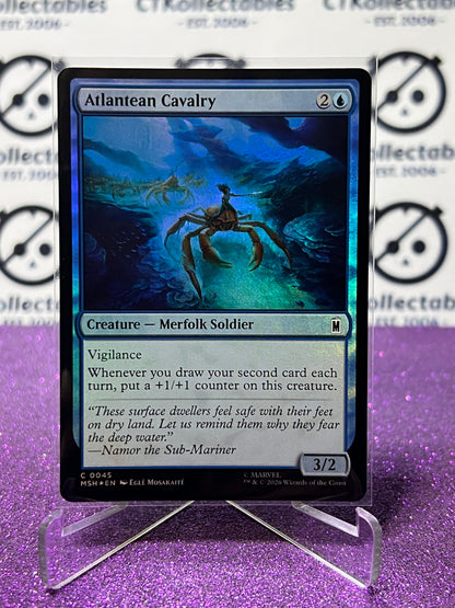 2026 MAGIC THE GATHERING / MARVEL SUPER HEROES ATLANTEAN CAVALRY # C 0045 FOIL CARD