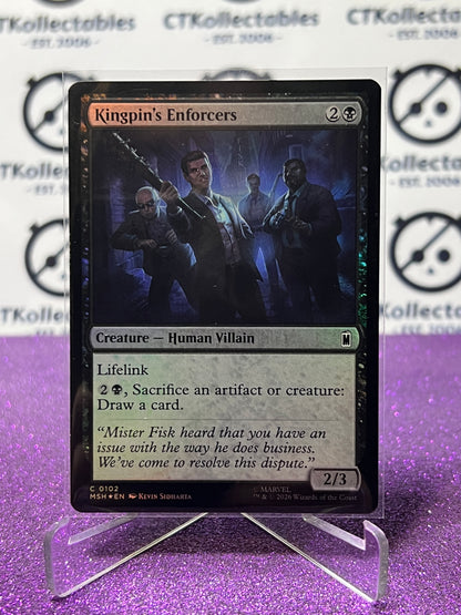 2026 MAGIC THE GATHERING / MARVEL SUPER HEROES KINGPIN'S ENFORCERS # C 0102 FOIL CARD