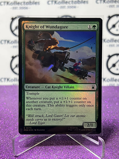 2026 MAGIC THE GATHERING / MARVEL SUPER HEROES KNIGHT OF WUNDAGORE # C 0175 FOIL CARD