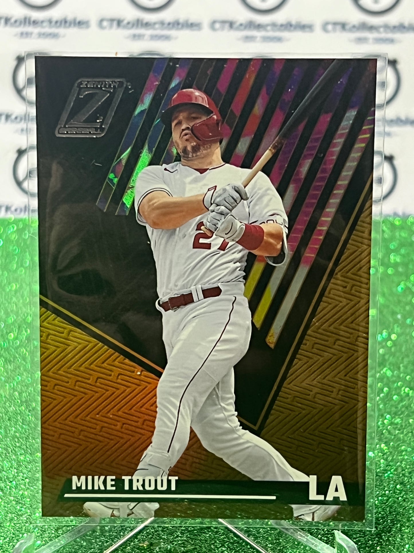 2022 PANINI CHRONICLES ZENITH MIKE TROUT # 16  LA ANGELS BASEBALL CARD