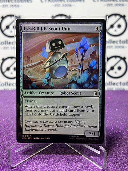 2026 MAGIC THE GATHERING / MARVEL SUPER HEROES H.E.R.B.I.E. SCOUNT UNIT # C 0247  FOIL CARD