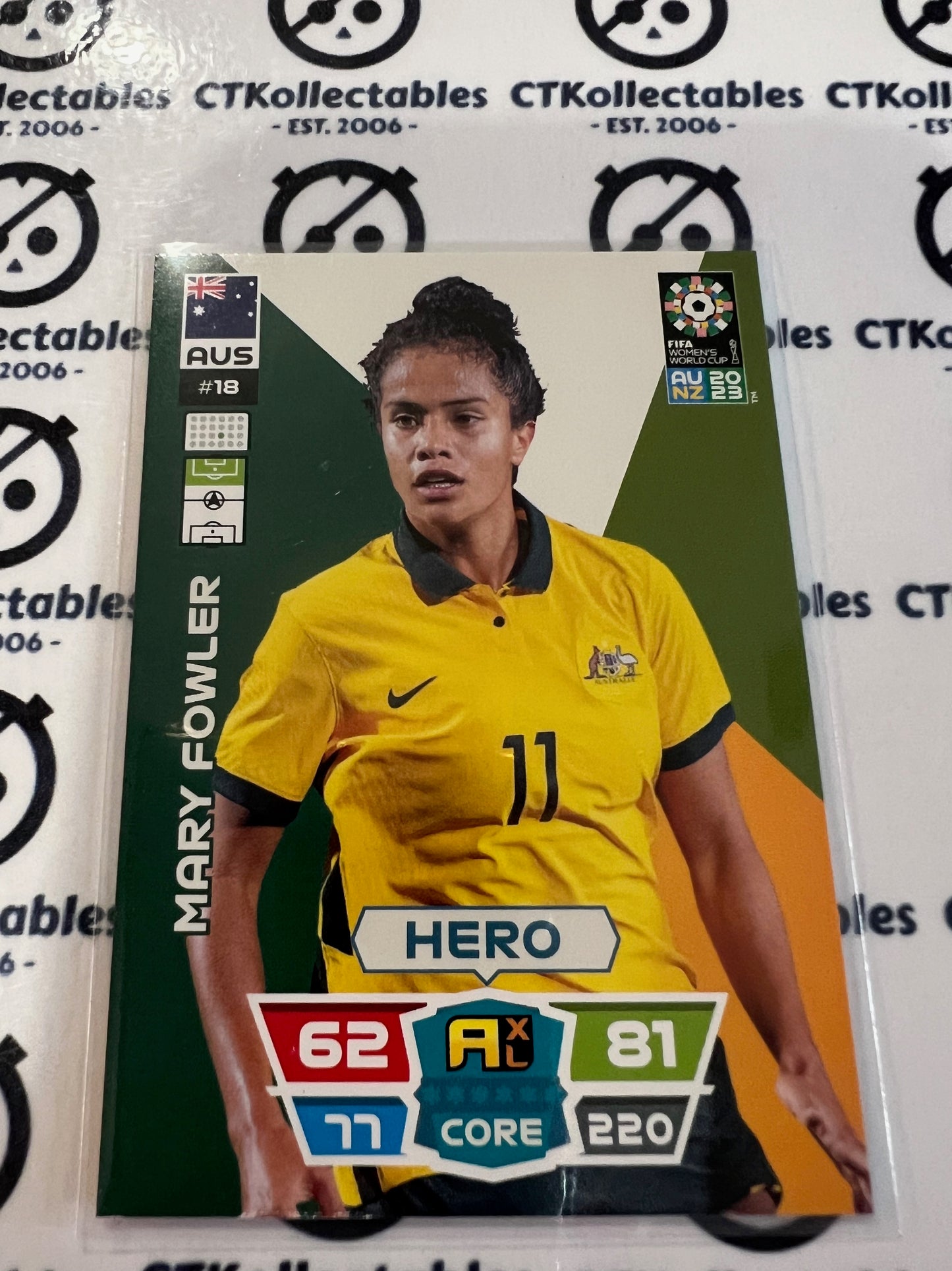 2023 FIFA WWC Adrenalyn Base Card #18 Mary Fowler AUS