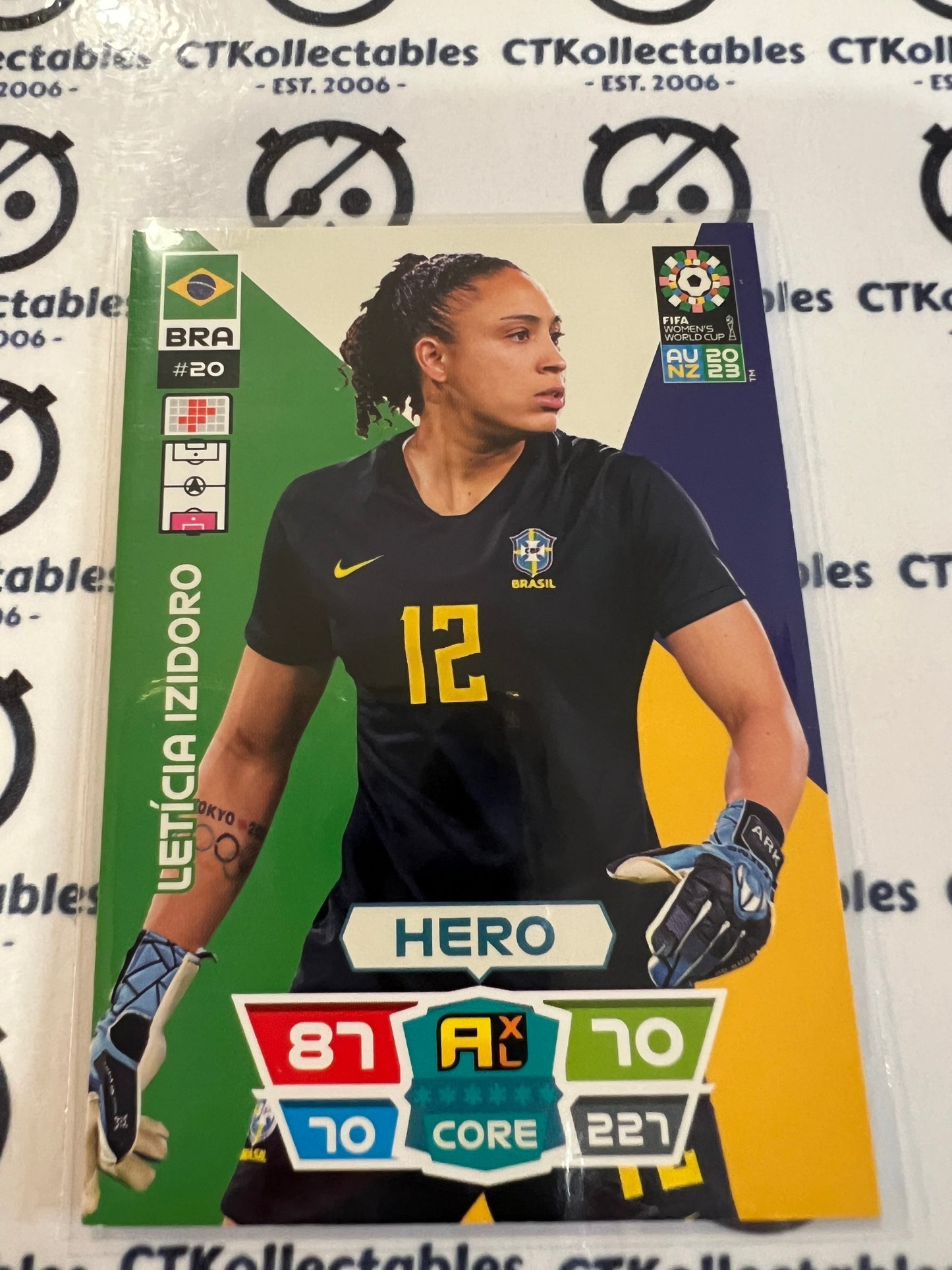 2023 FIFA WWC Adrenalyn Base Card #20 Leticia Izidoro BRA