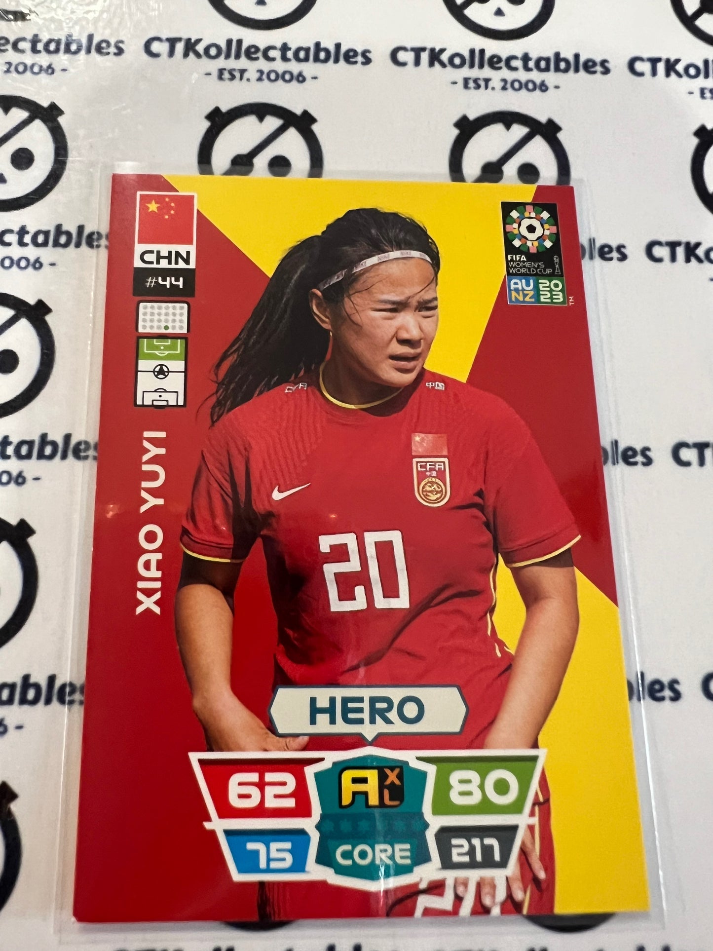 2023 FIFA WWC Adrenalyn Base Card #44 Xiao Yuyi CHN