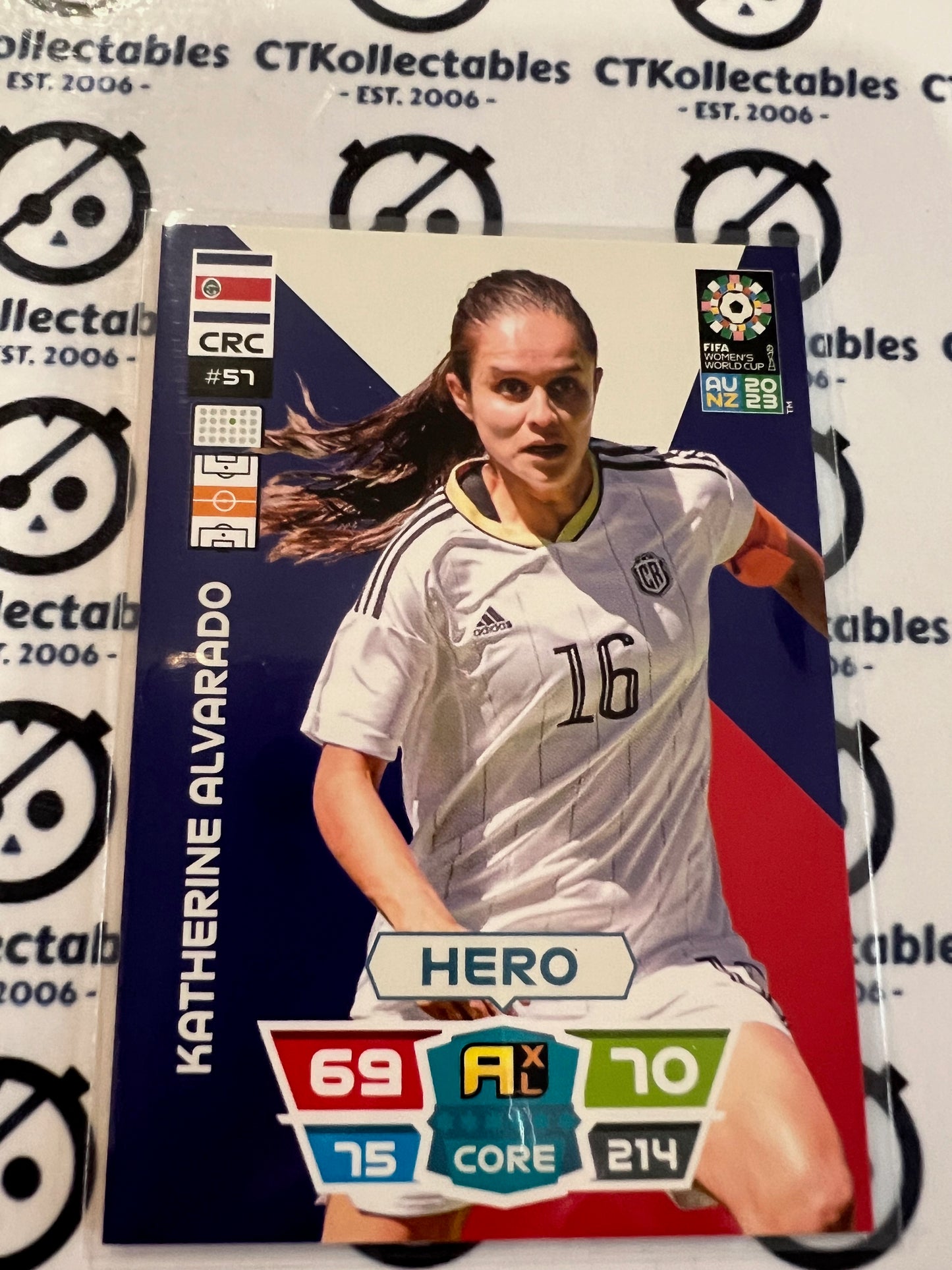 2023 FIFA WWC Adrenalyn Base Card #57 Katherine Alvarado CRC