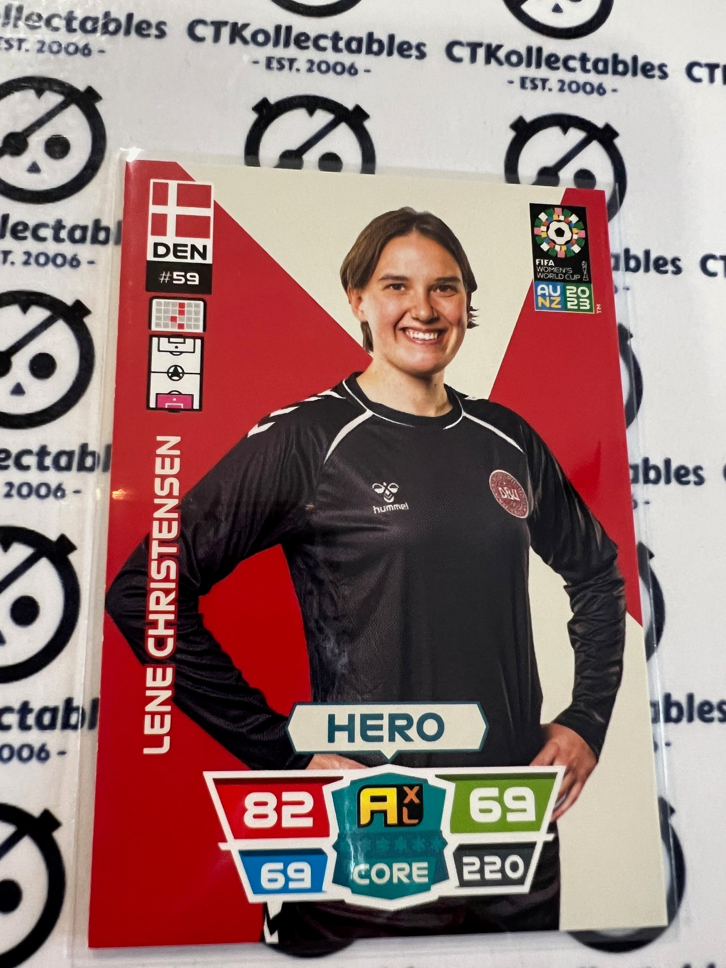 2023 FIFA WWC Adrenalyn Base Card #59 Lene Christensen DEN