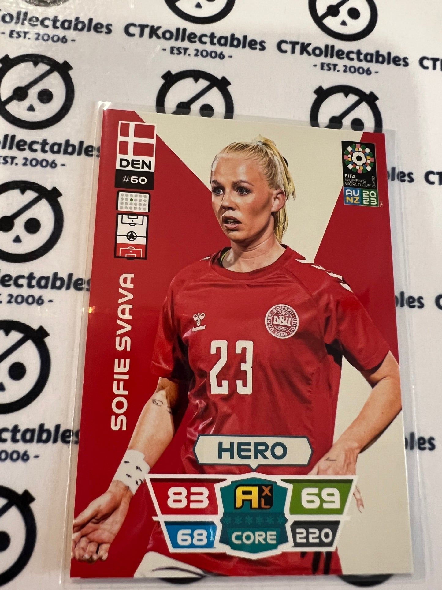 2023 FIFA WWC Adrenalyn Base Card #60 Sofie Svava DEN