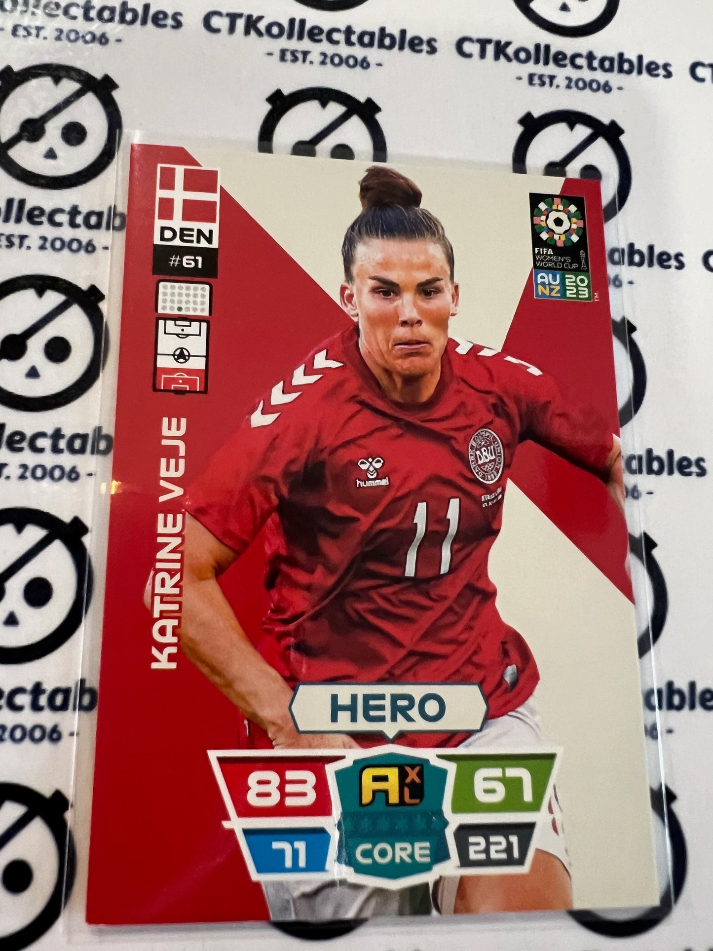 2023 FIFA WWC Adrenalyn Base Card #61 Katrine Veje DEN