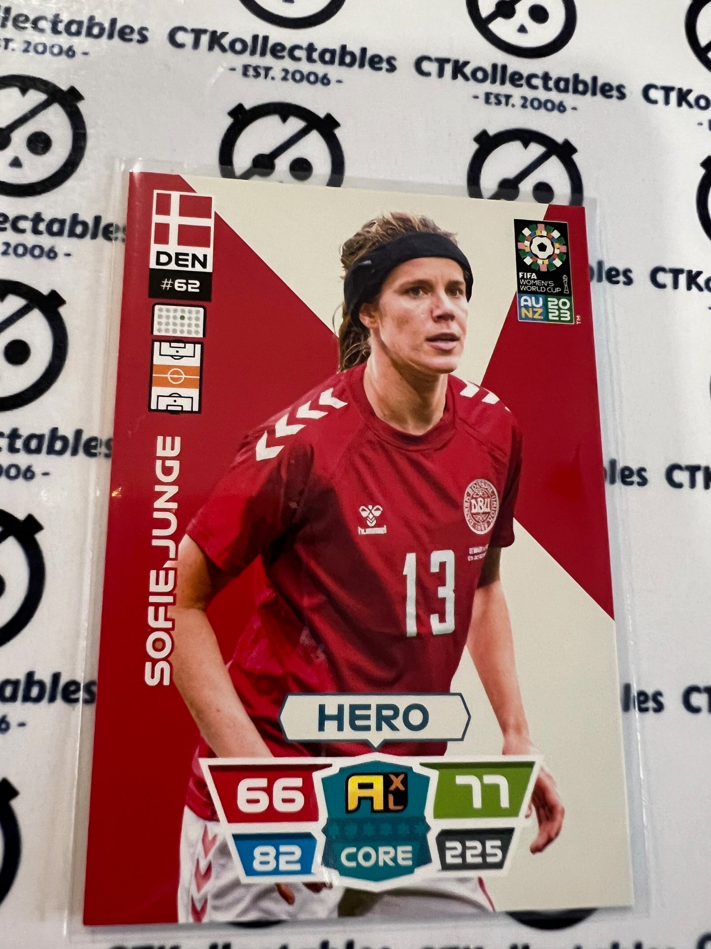 2023 FIFA WWC Adrenalyn Base Card #62 Sofie Junge DEN